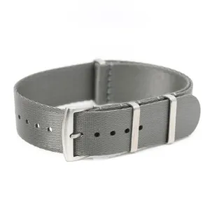 20mm 22mm SLIM Seat Belt Nylon Watch Strap - Grey