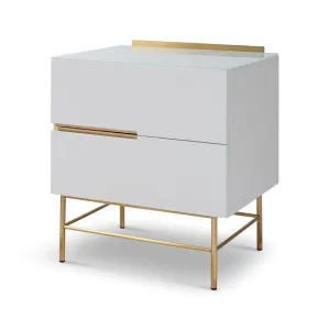 Alberto 2 Drawer Narrow Chest - Gillmore Space