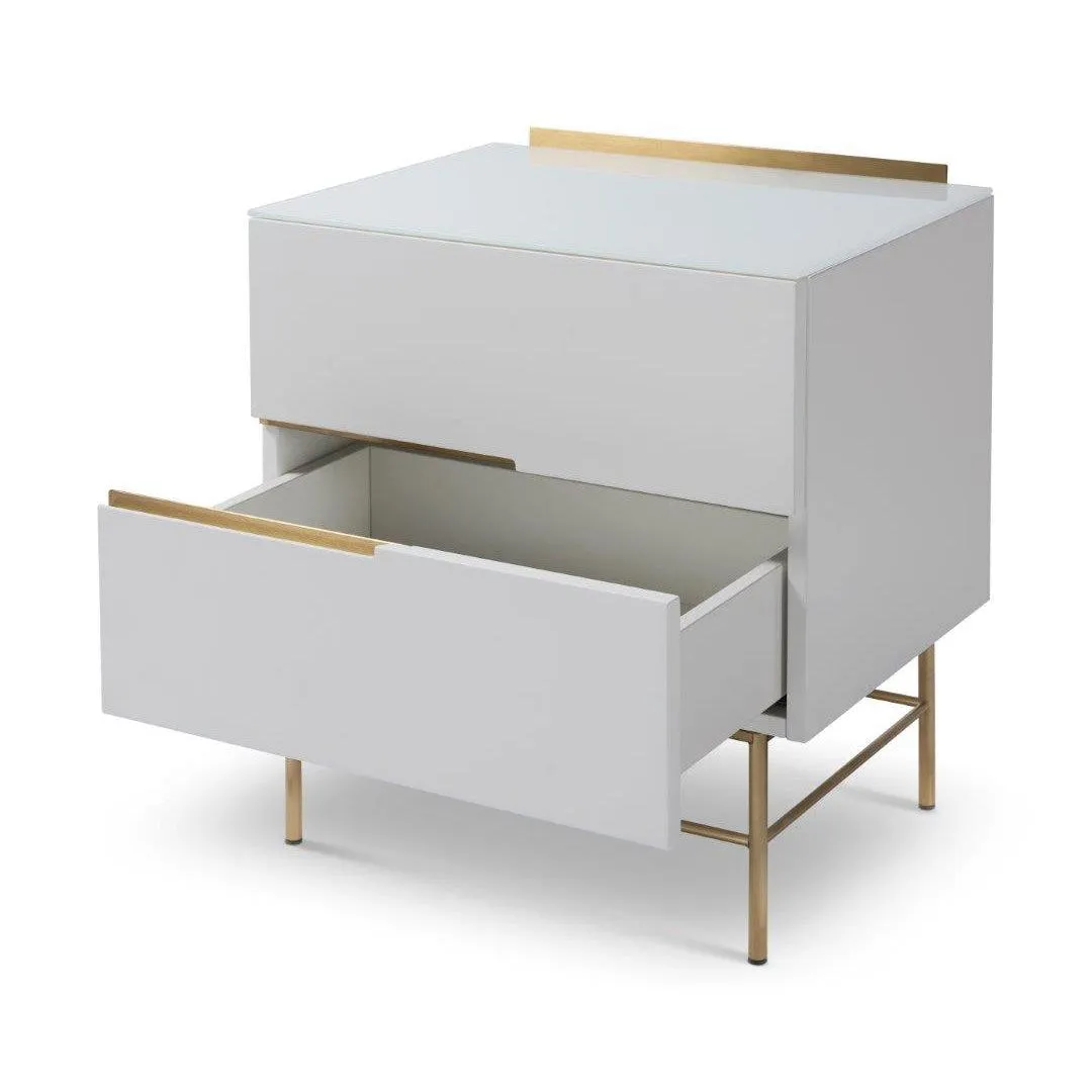 Alberto 2 Drawer Narrow Chest - Gillmore Space