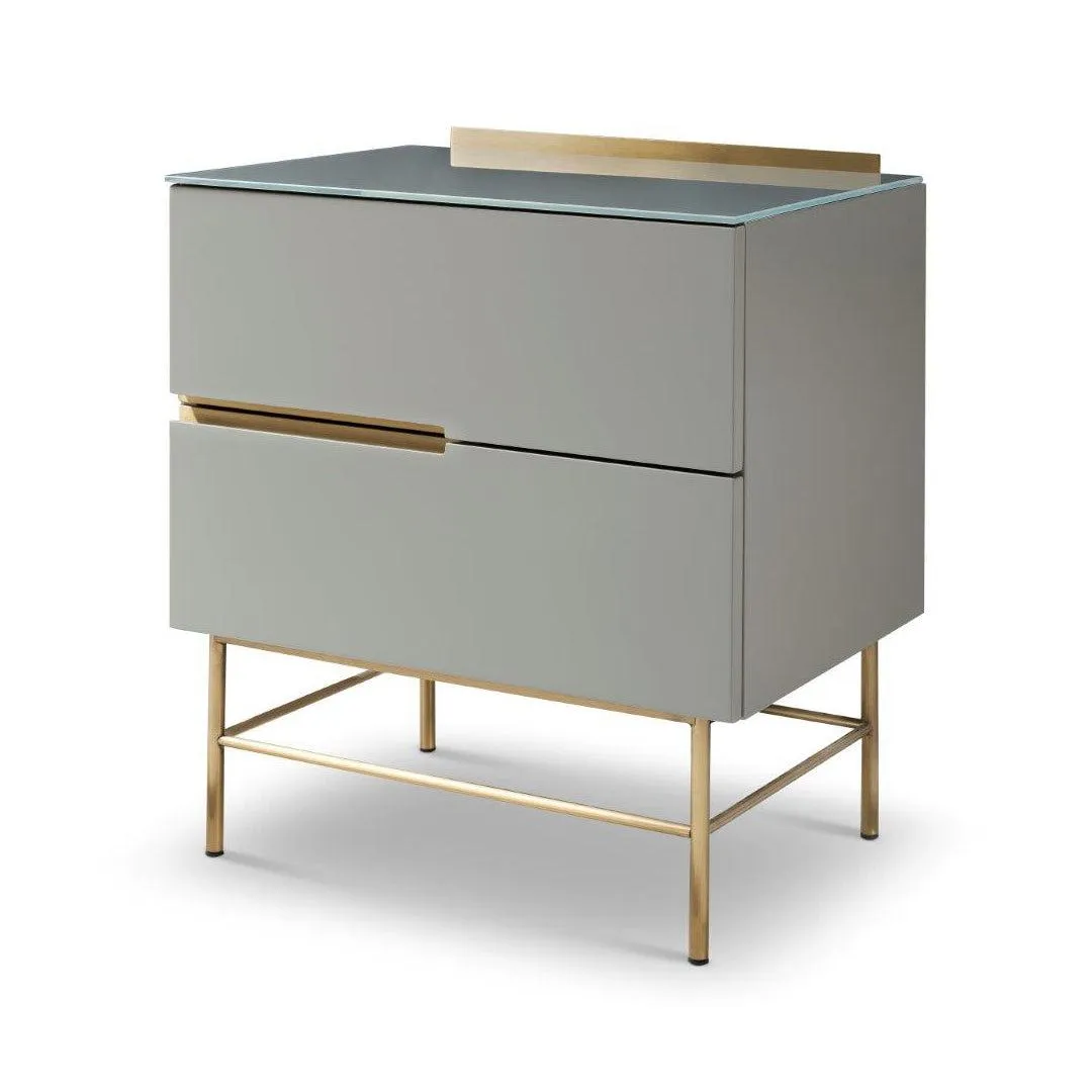 Alberto 2 Drawer Narrow Chest - Gillmore Space