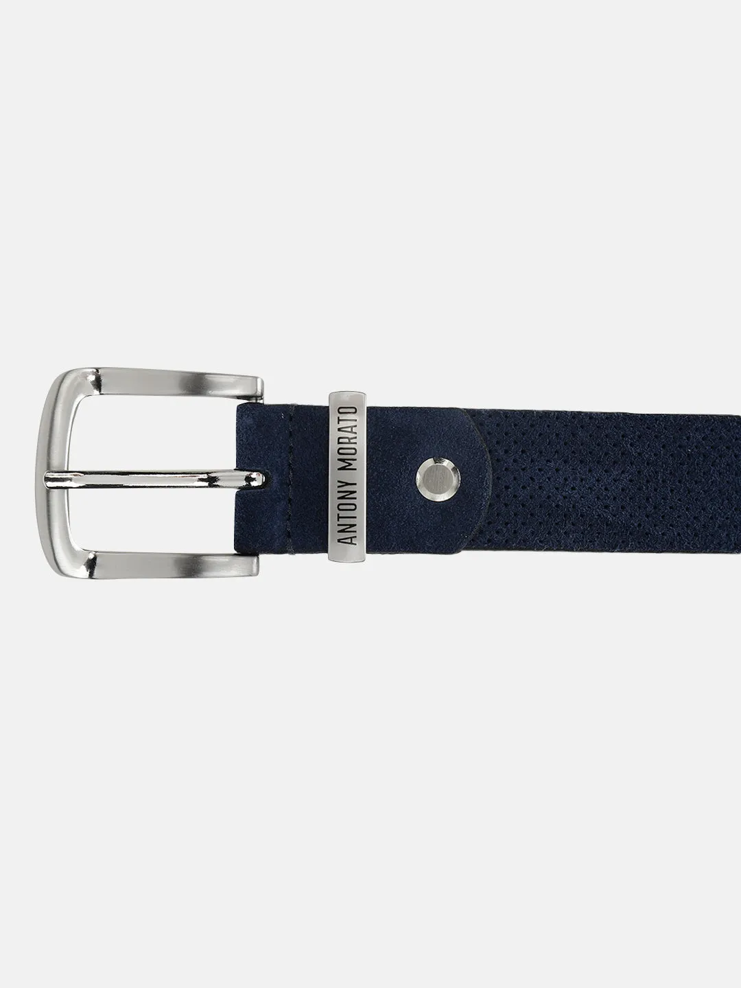 Antony Morato Boys Blue Solid Tang Closure Belt