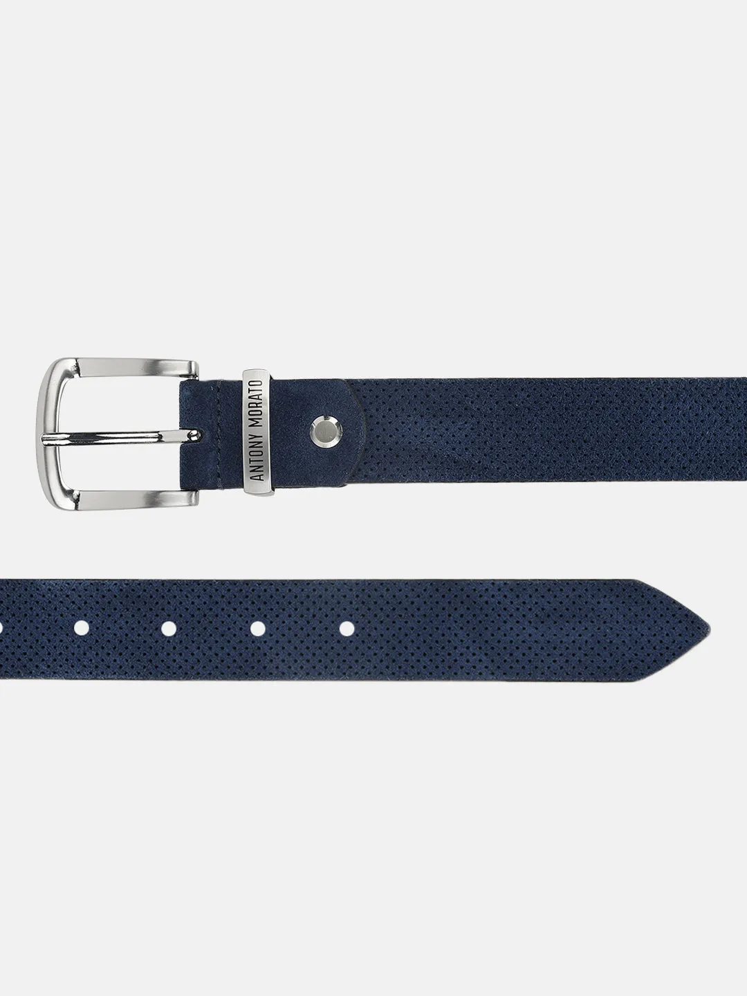 Antony Morato Boys Blue Solid Tang Closure Belt