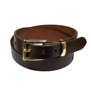 Barnes & Moore Slim Belt - Deep Honey/Brass