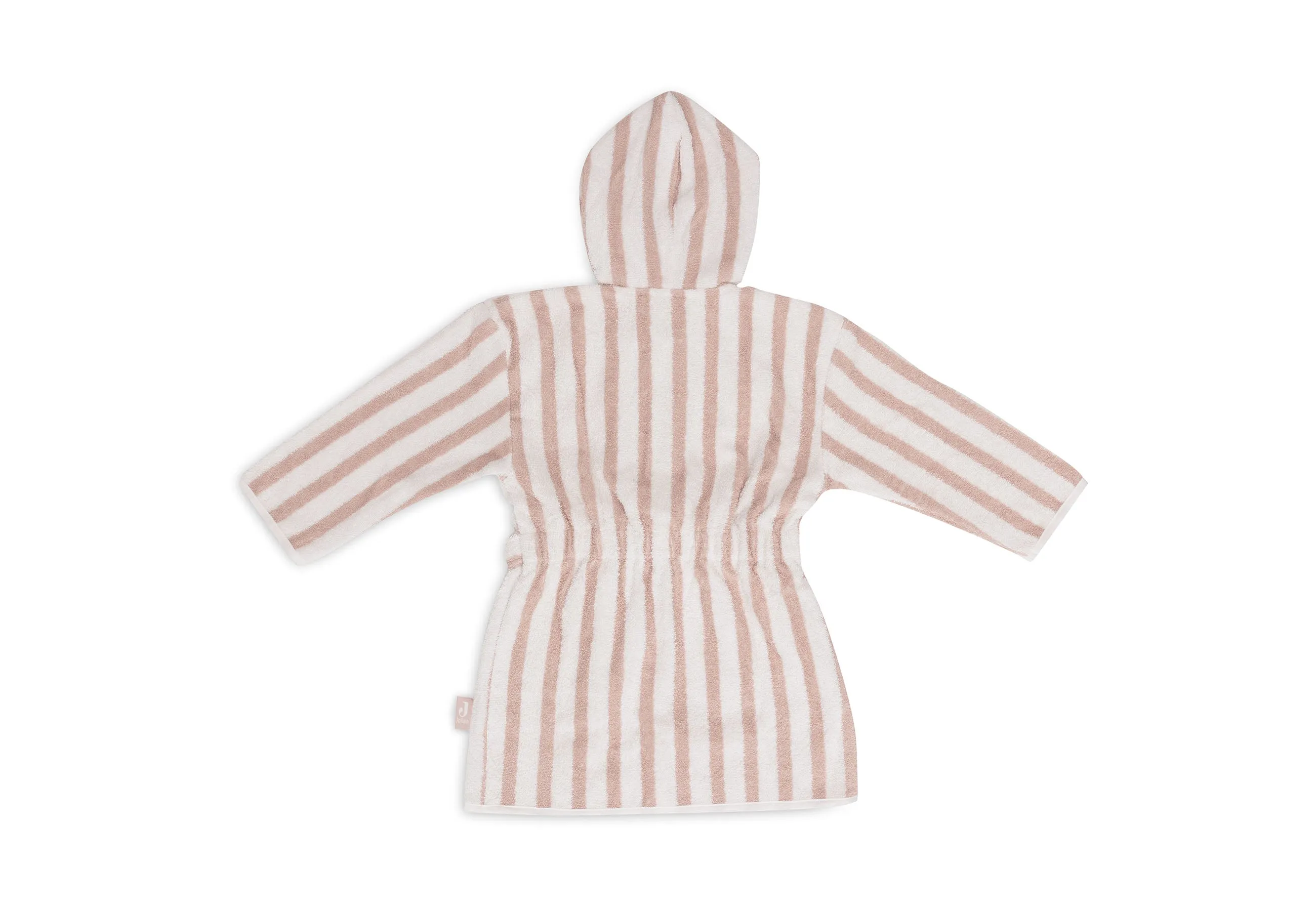 Bathrobe 3-4 year Stripe Terry - Wild Rose - GOTS