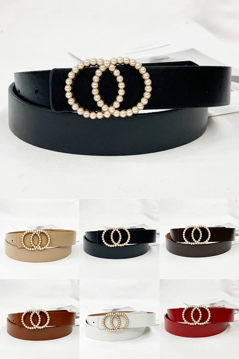 BEADED DOUBLE RING STYLISH FASHION BELT