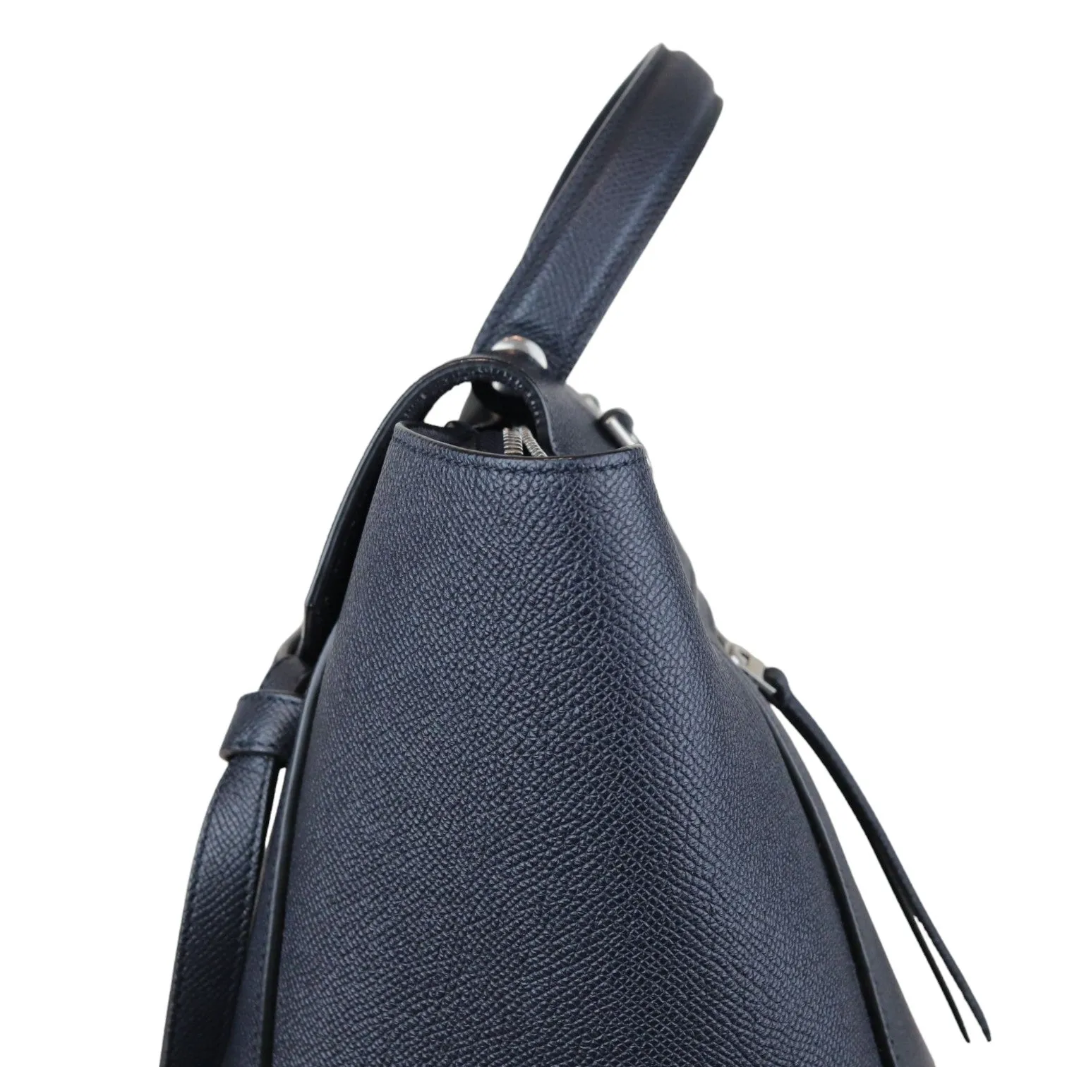 Belt Bag Micro Grained Calfskin Navy Blue SHW