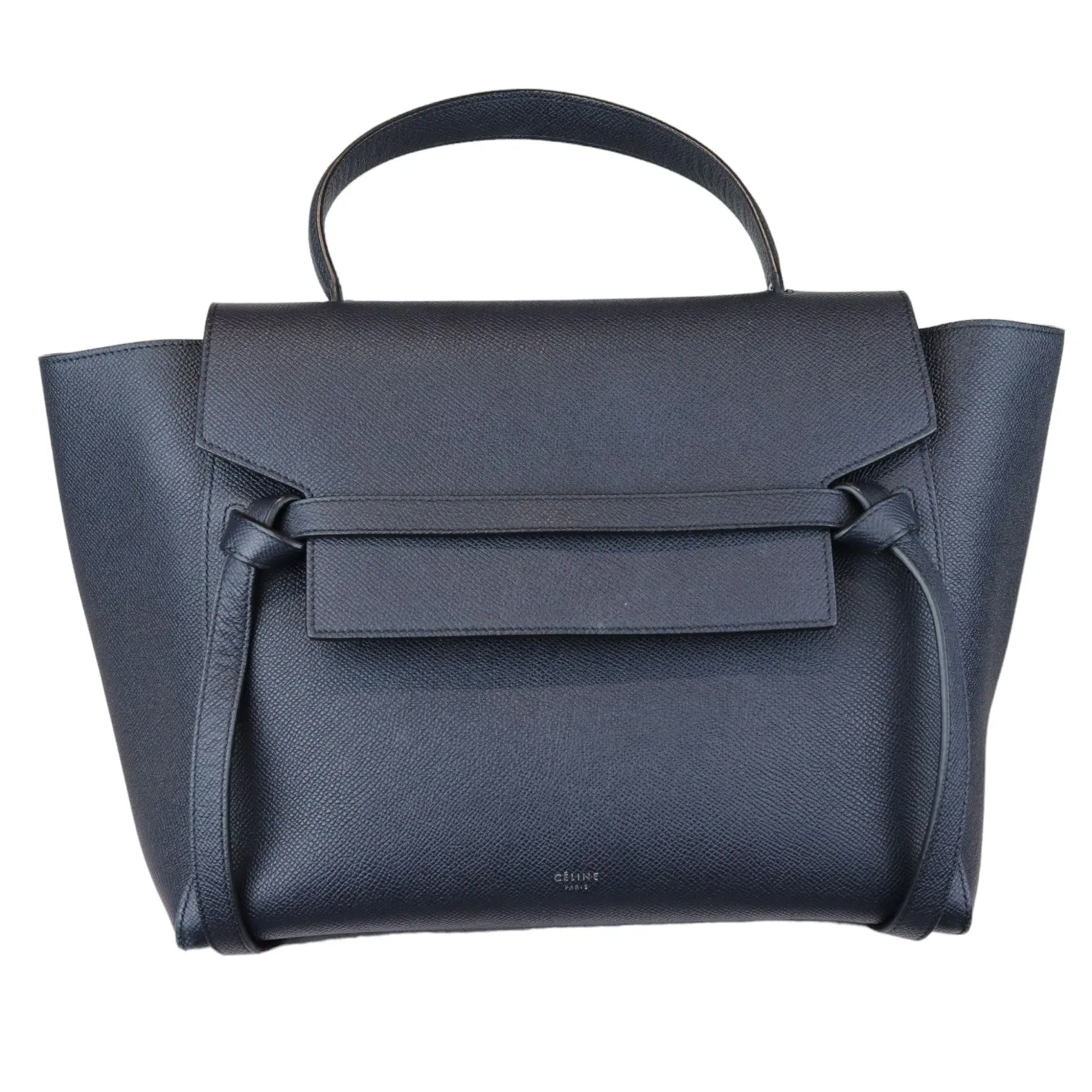 Belt Bag Micro Grained Calfskin Navy Blue SHW