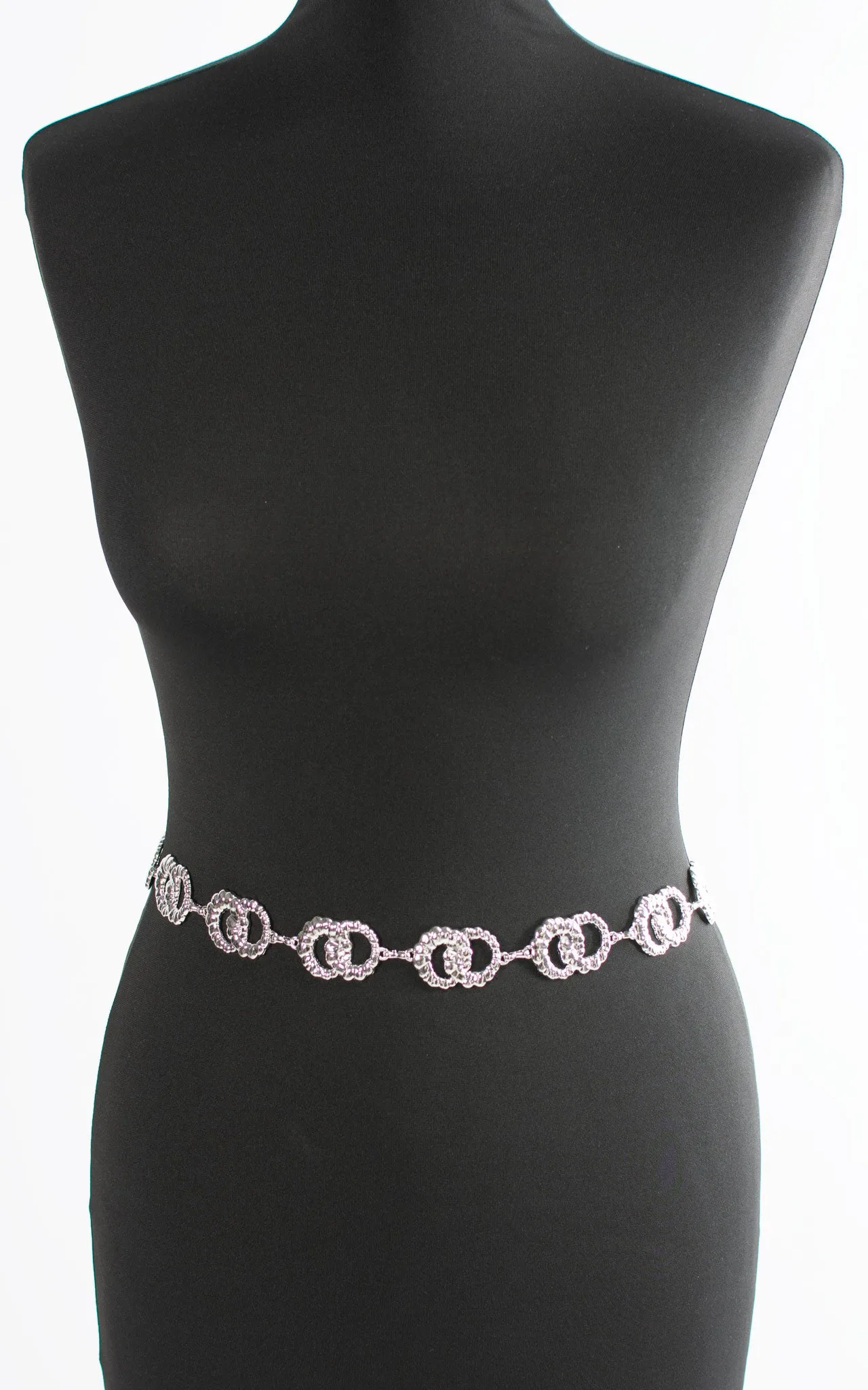 Belt | Interlocking Circles | Silver