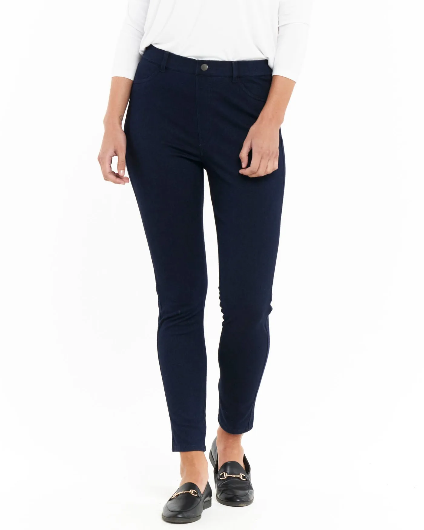 Betty Basics Stanford Stretch Denim Jegging Dark Blue