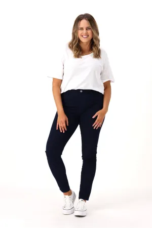 Betty Basics Stanford Stretch Denim Jegging Dark Blue