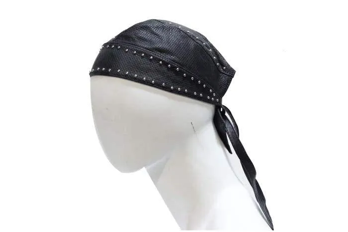 Biker Skull Cap With Studs, AC007-13-DL