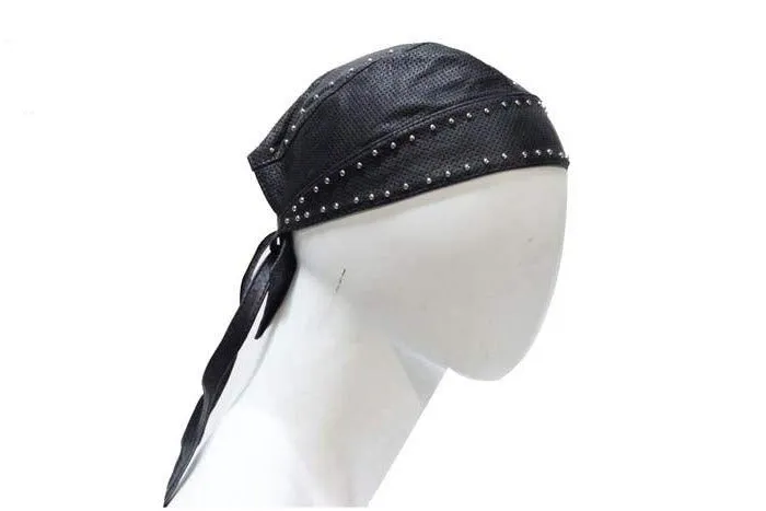 Biker Skull Cap With Studs, AC007-13-DL