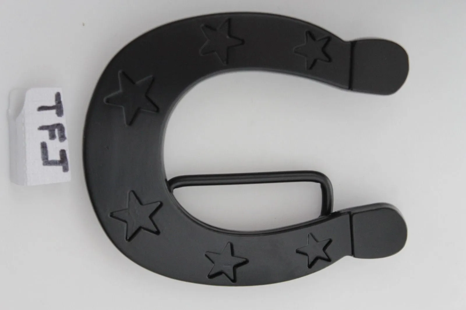 Black Metal Horseshoe Belt Buckle