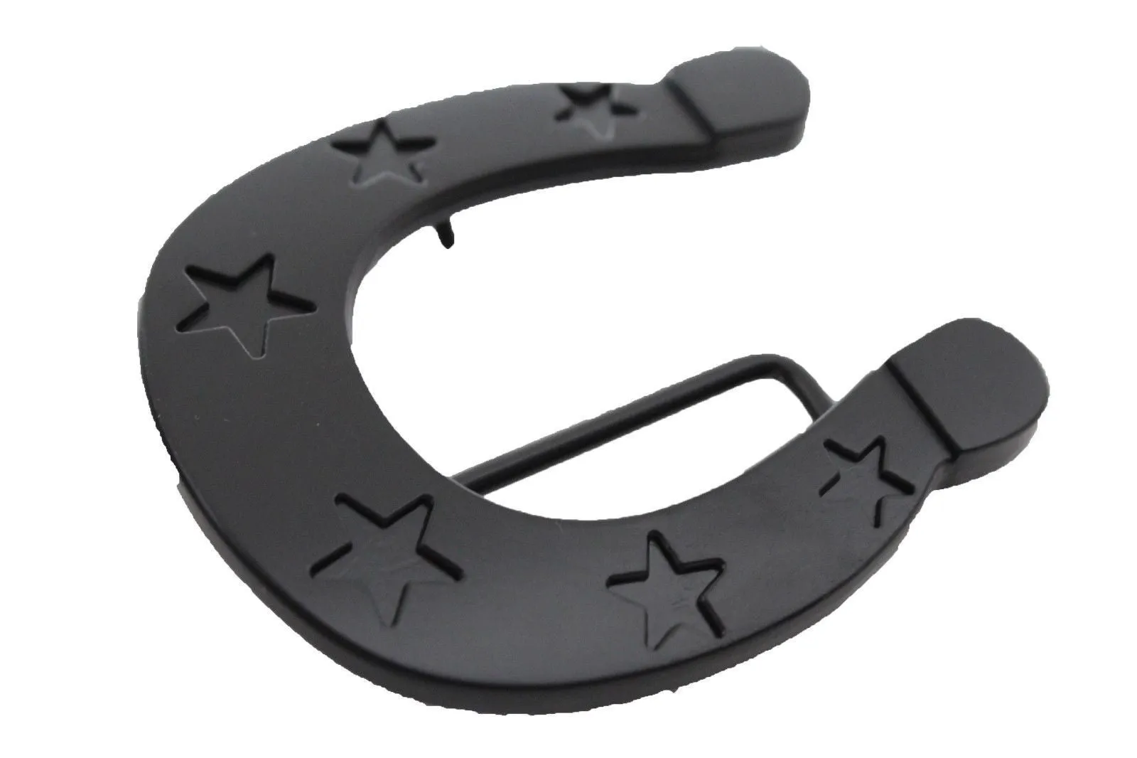 Black Metal Horseshoe Belt Buckle