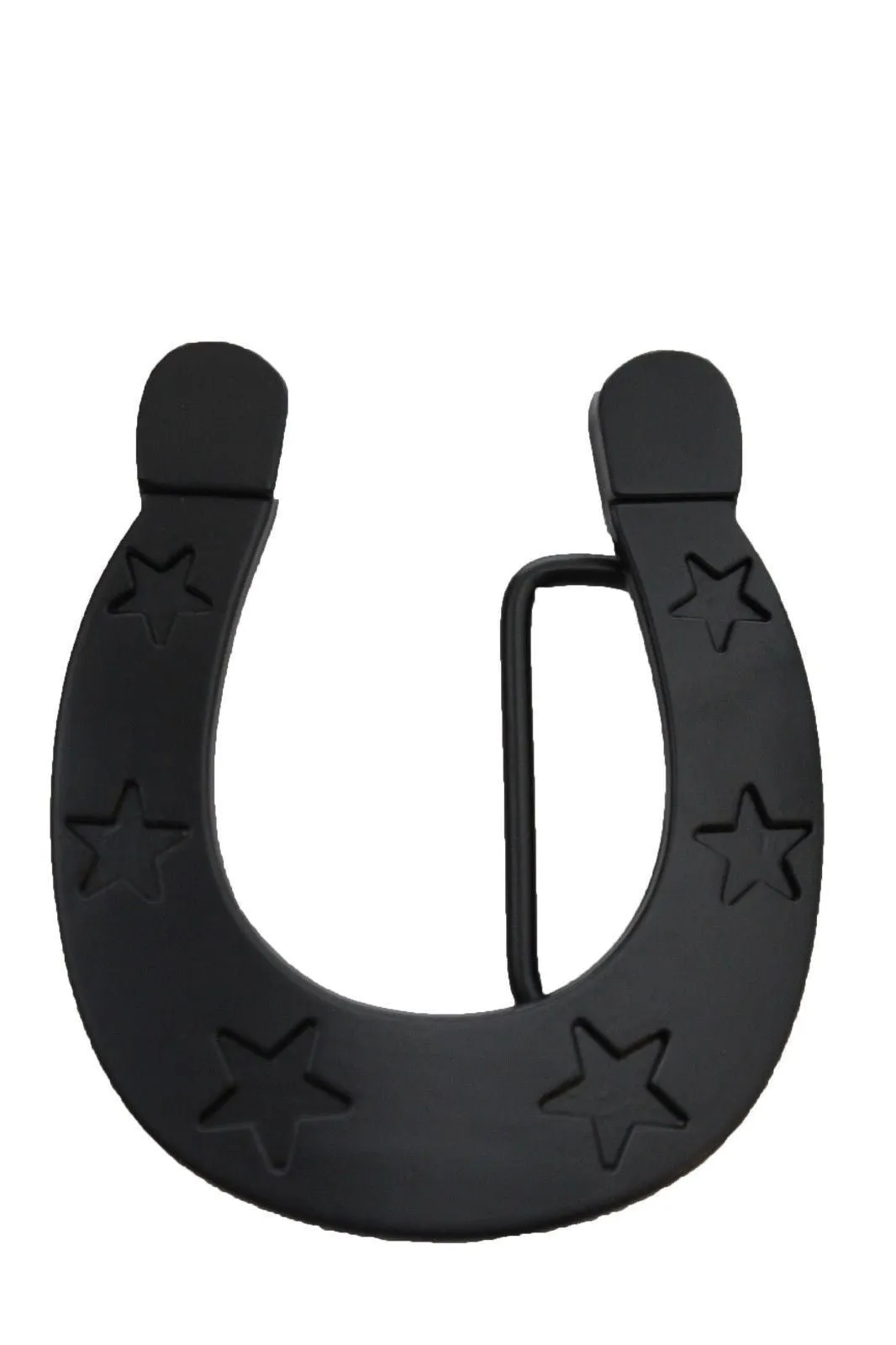 Black Metal Horseshoe Belt Buckle