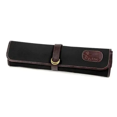 Boldric 7 Pocket Canvas Knife Roll, Black