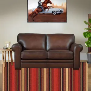 Brooks Leather Loveseat