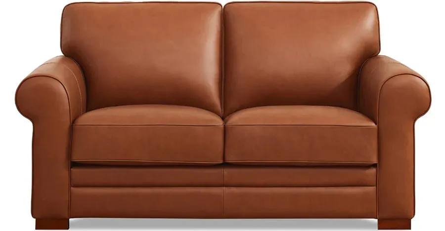 Brooks Leather Loveseat