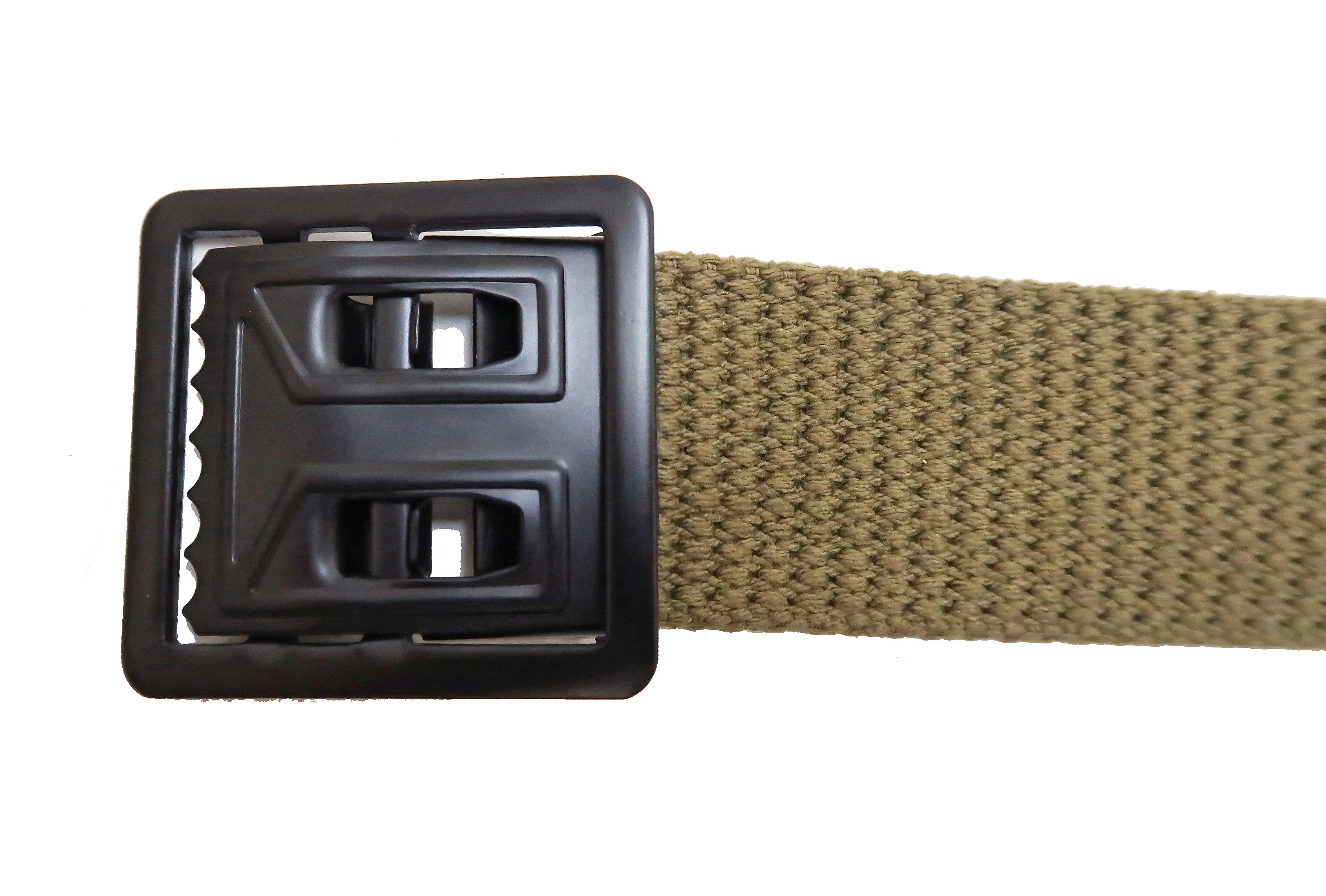 Buzz Rickson Belt Men's Repro M-1937 WW2 US Army GI Cotton Webbing Belt BR02719 Khaki