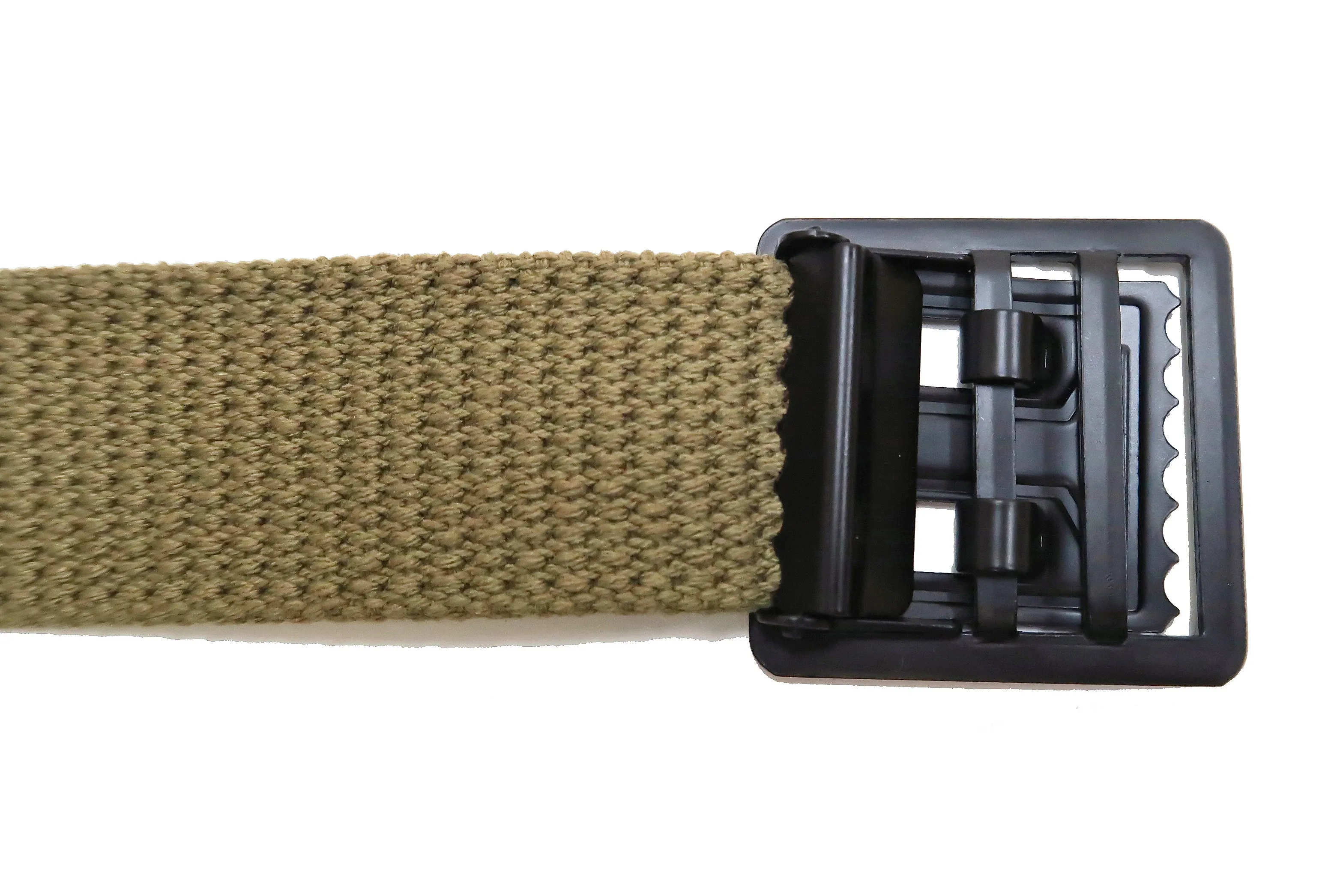 Buzz Rickson Belt Men's Repro M-1937 WW2 US Army GI Cotton Webbing Belt BR02719 Khaki