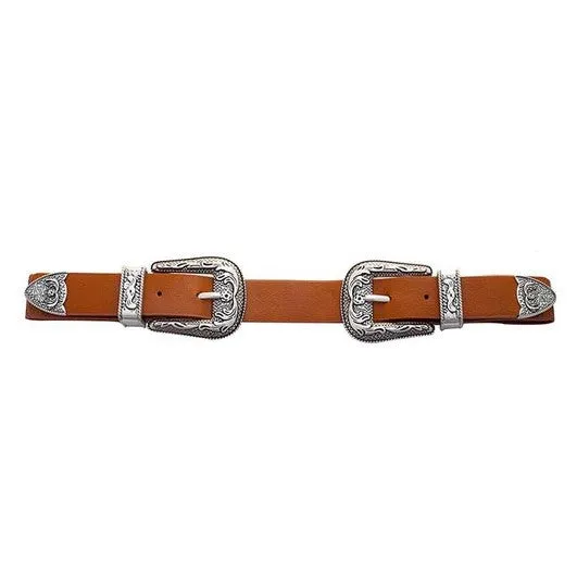 Camel Double Buckle Western Belt