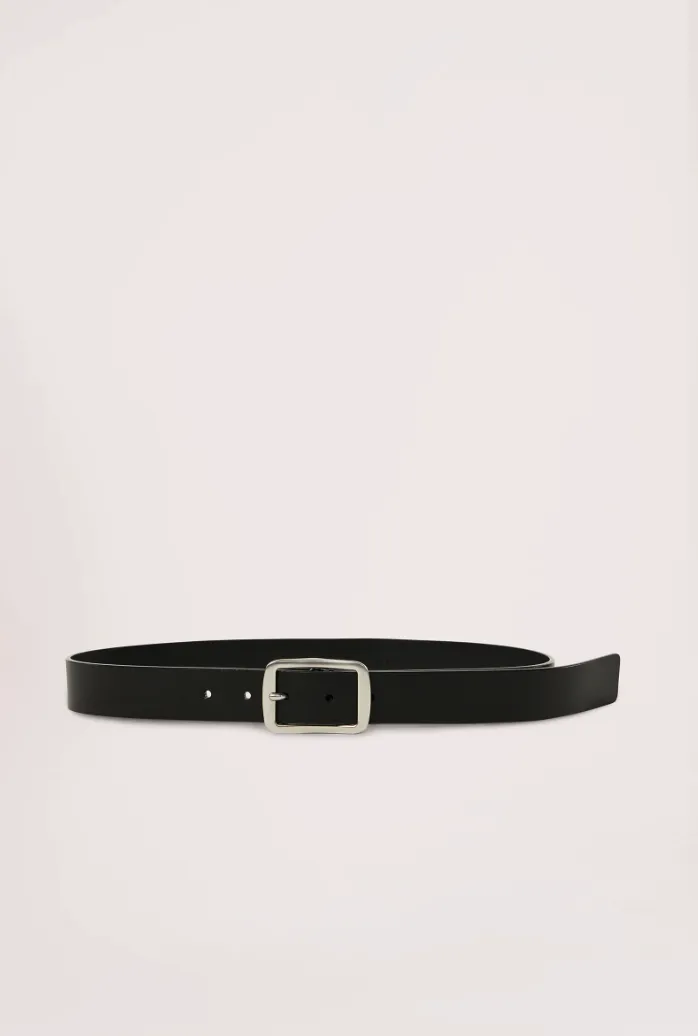 Classic Leather Belt Black