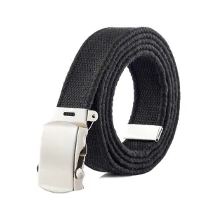 Classy Men Web Belt Black