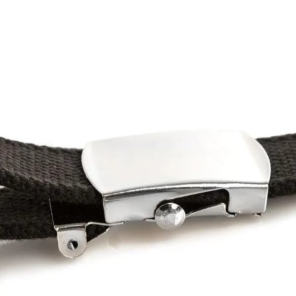 Classy Men Web Belt Black