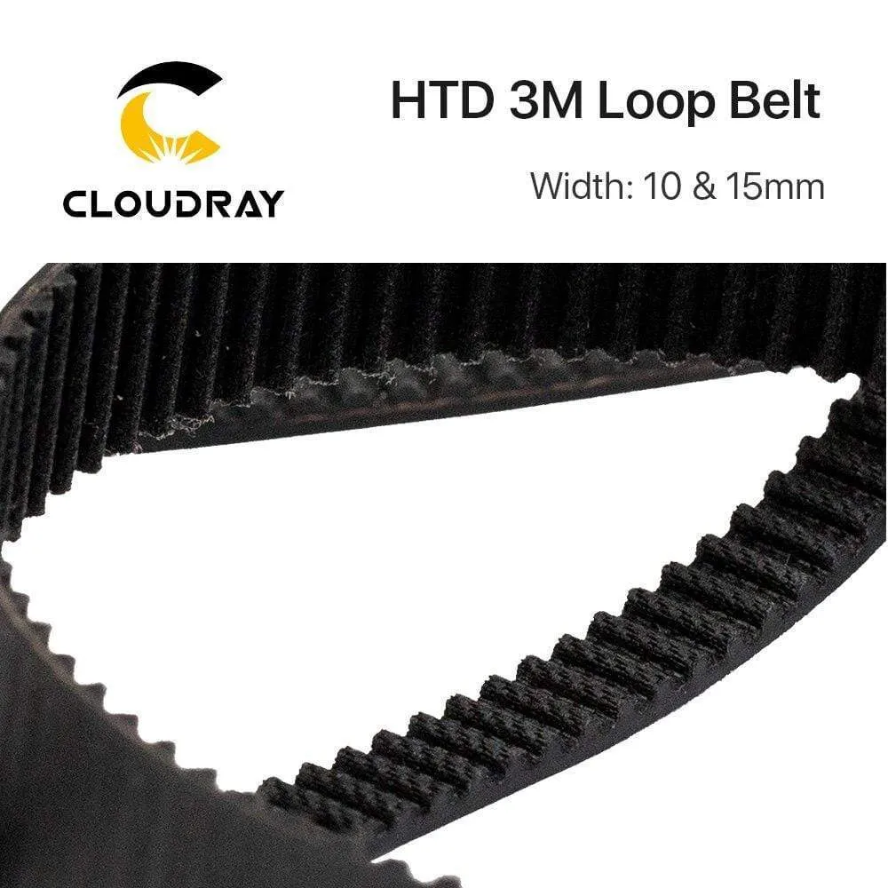 Cloudray HTD 3M Closed Loop Belt Rubber Timing Belt Various Transmission for CO2 Laser Engraving Cutting Machine / 3D Printer