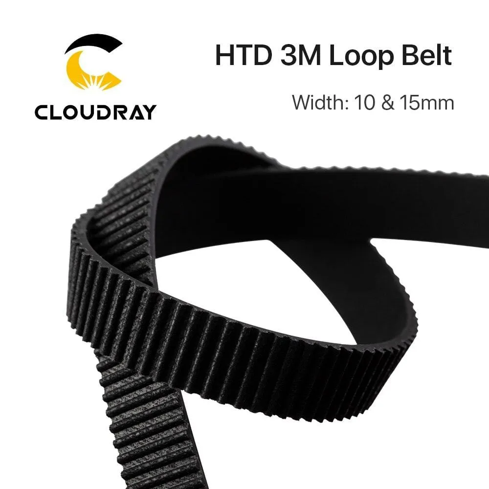 Cloudray HTD 3M Closed Loop Belt Rubber Timing Belt Various Transmission for CO2 Laser Engraving Cutting Machine / 3D Printer