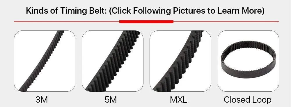 Cloudray HTD 3M Closed Loop Belt Rubber Timing Belt Various Transmission for CO2 Laser Engraving Cutting Machine / 3D Printer