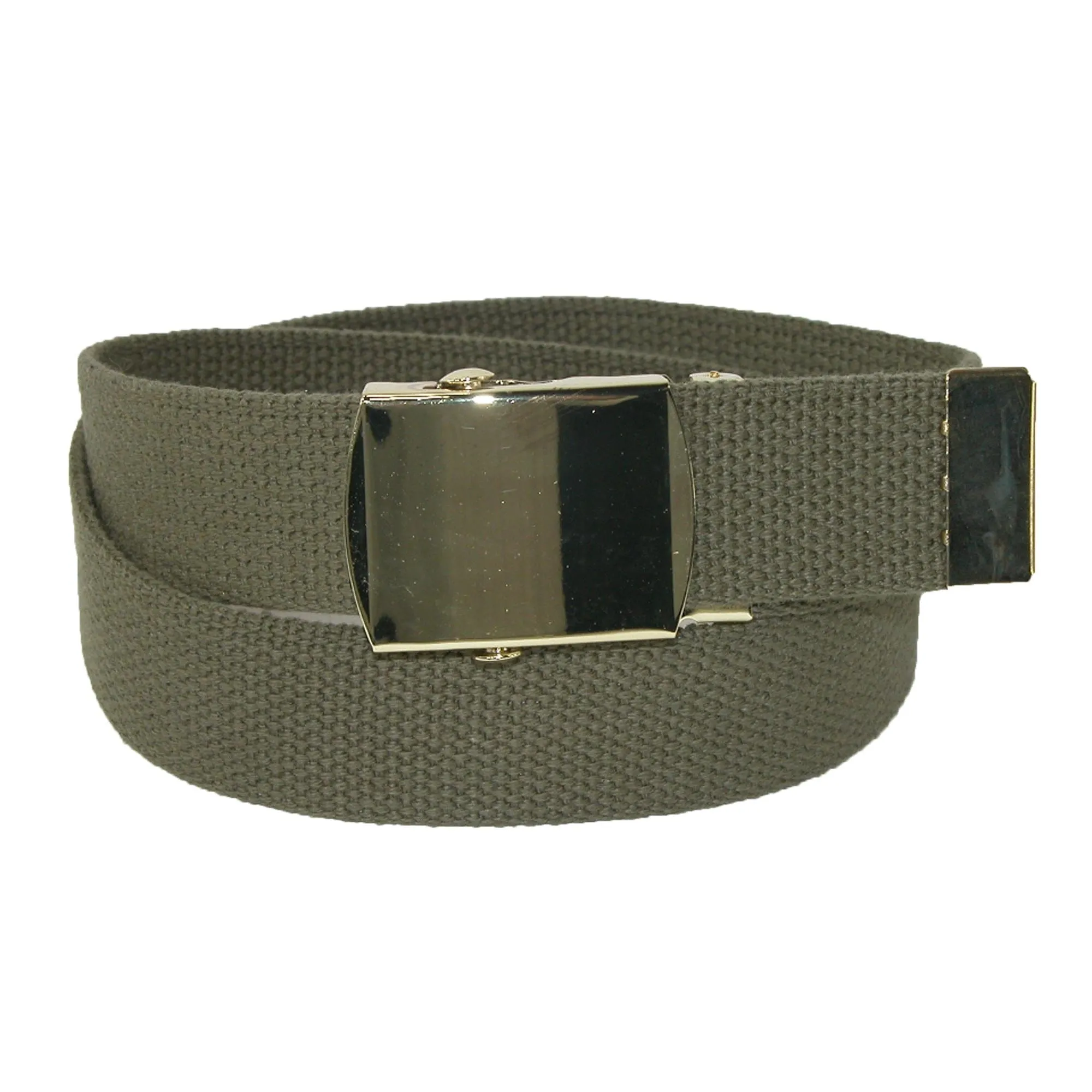 CTM® Cotton Adjustable Belt with Brass Buckle