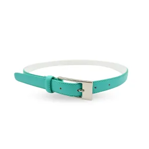 DEANEEN - Women's Mint Green Genuine Leather Belt