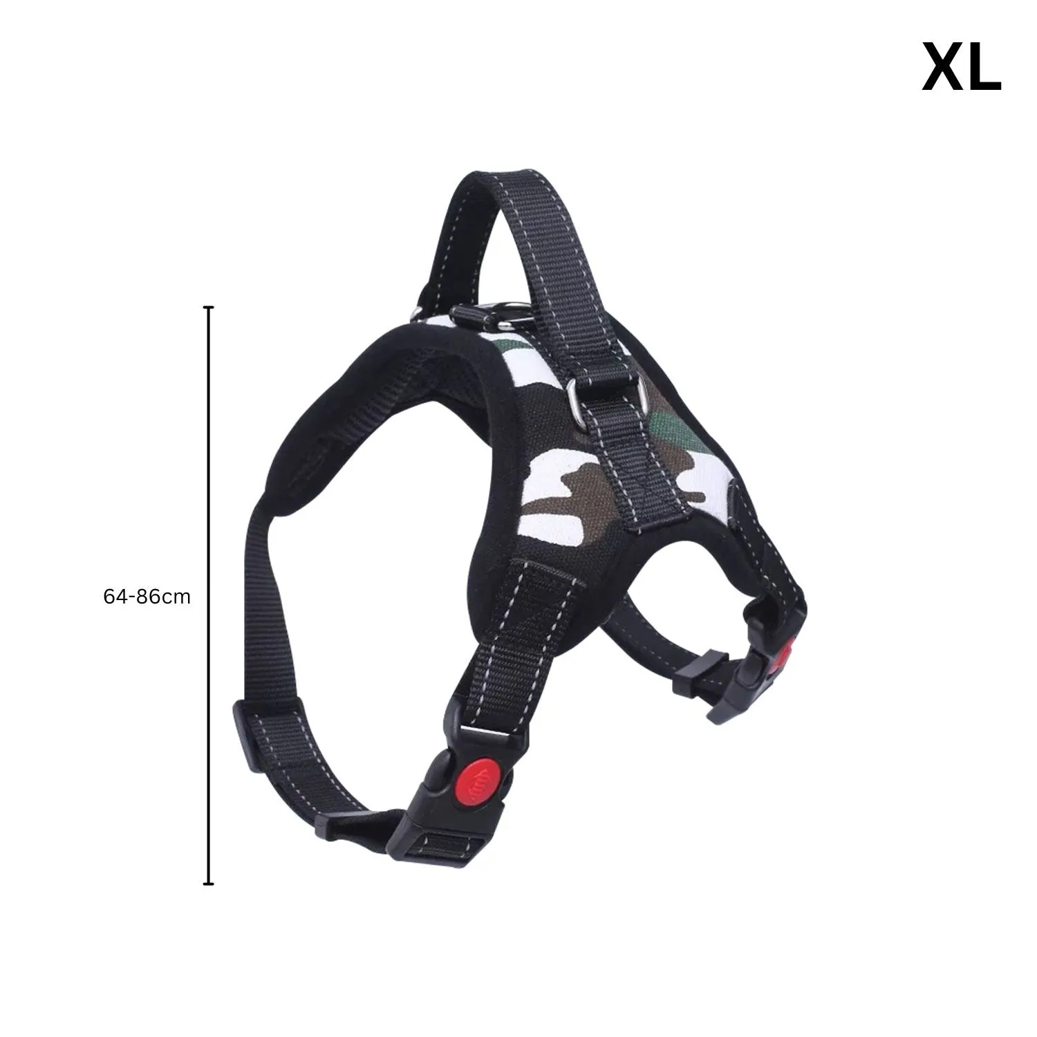 Durable Stain-Resistant Dog Harness XL, Adjustable - FLOOFI