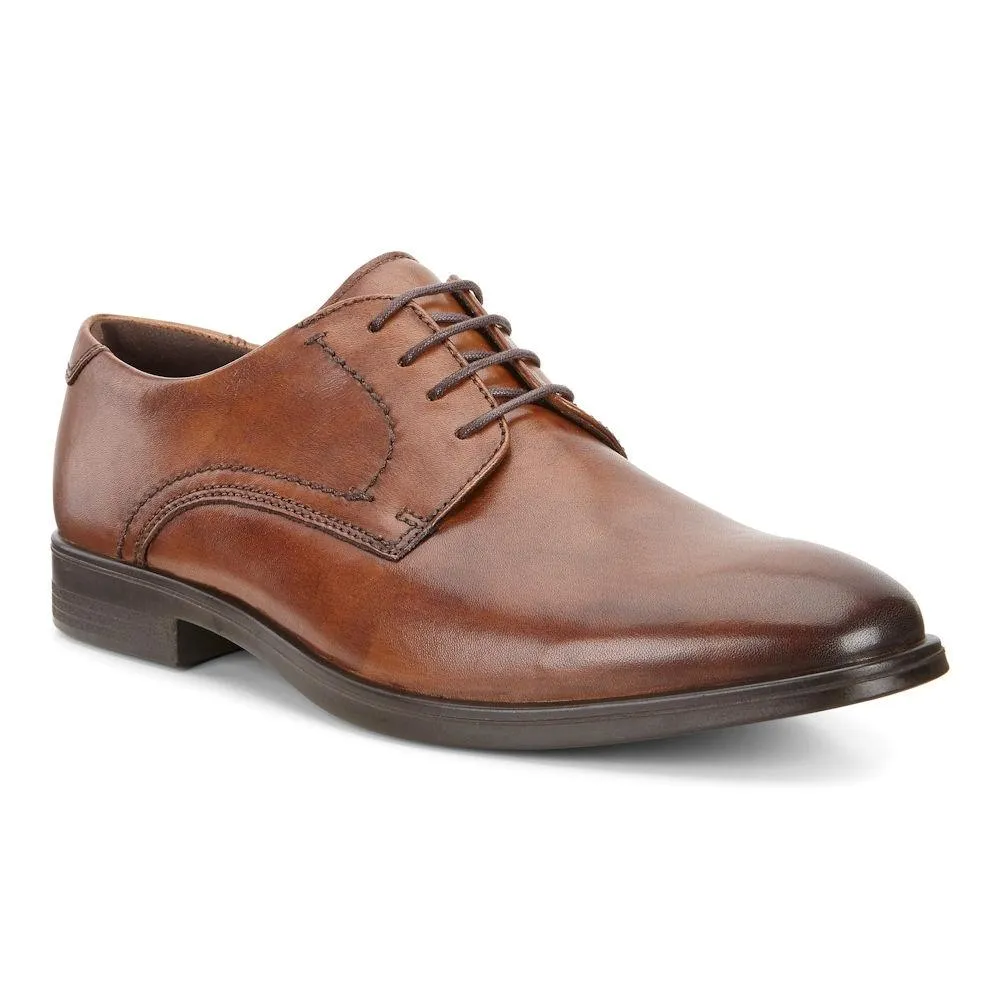 Ecco Men's 621634 Melbourne Tie Tan Leather