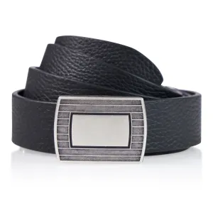 Grain Calf Slide Buckle Belt