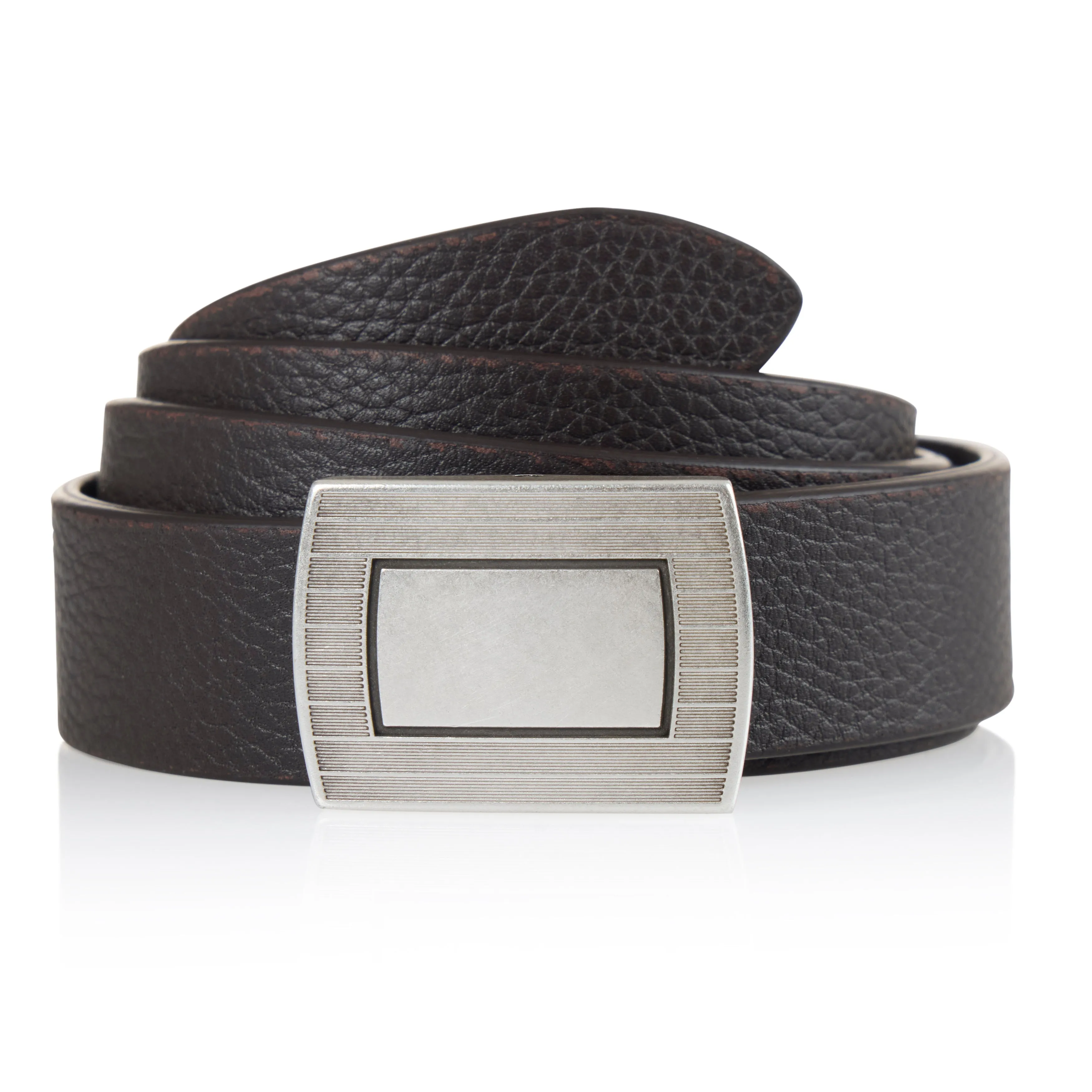 Grain Calf Slide Buckle Belt