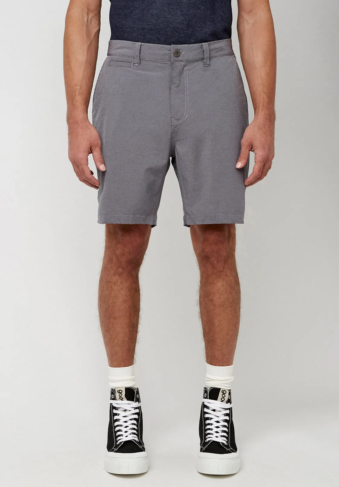 Hanuzo Men's Stretch Shorts in Grey - BM23998