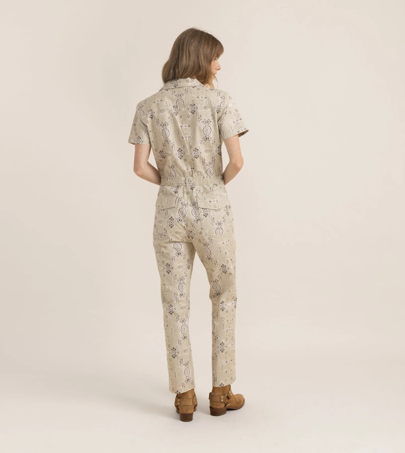 Layover Short Sleeve Jumpsuit