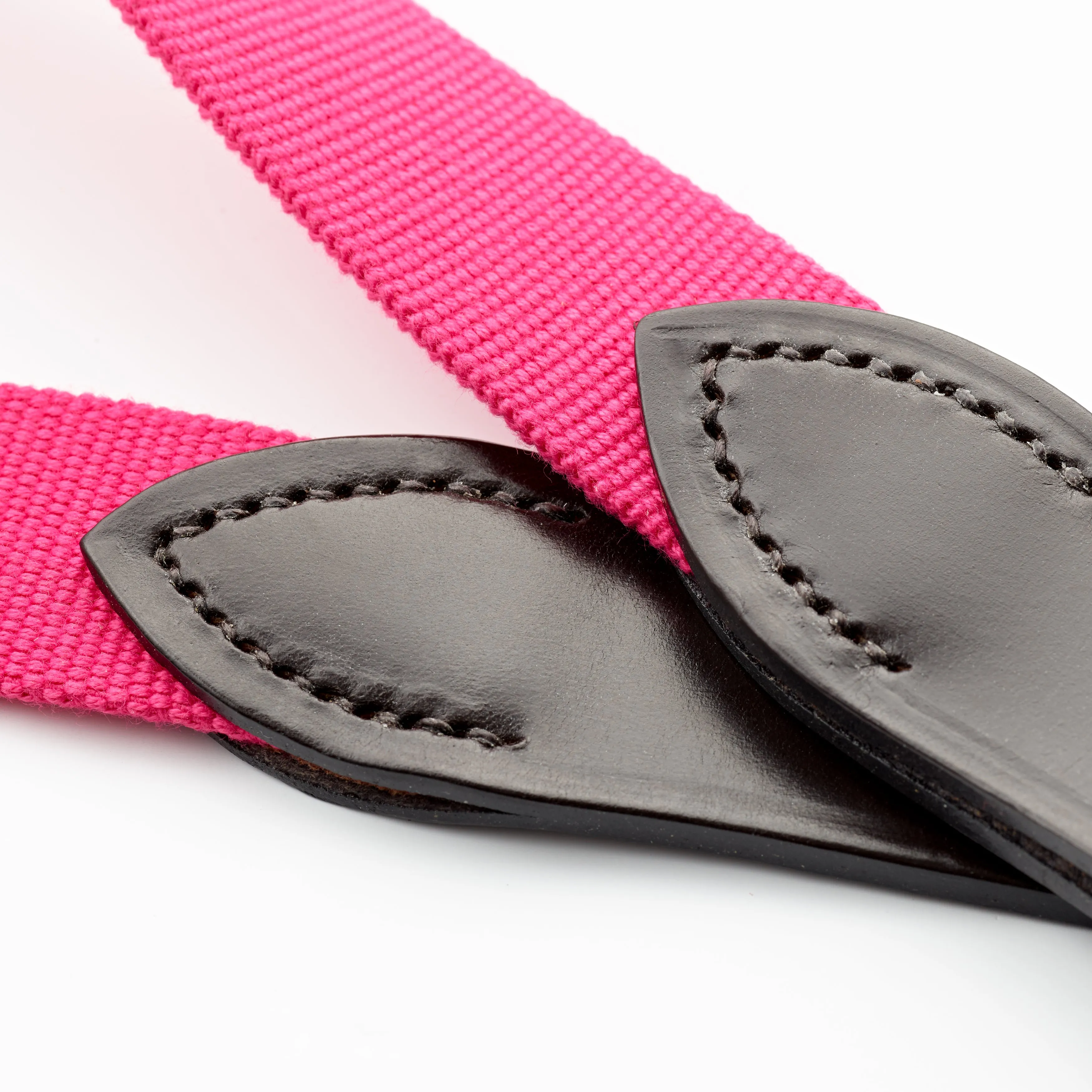 Magenta Belt with Dark Havana Leather