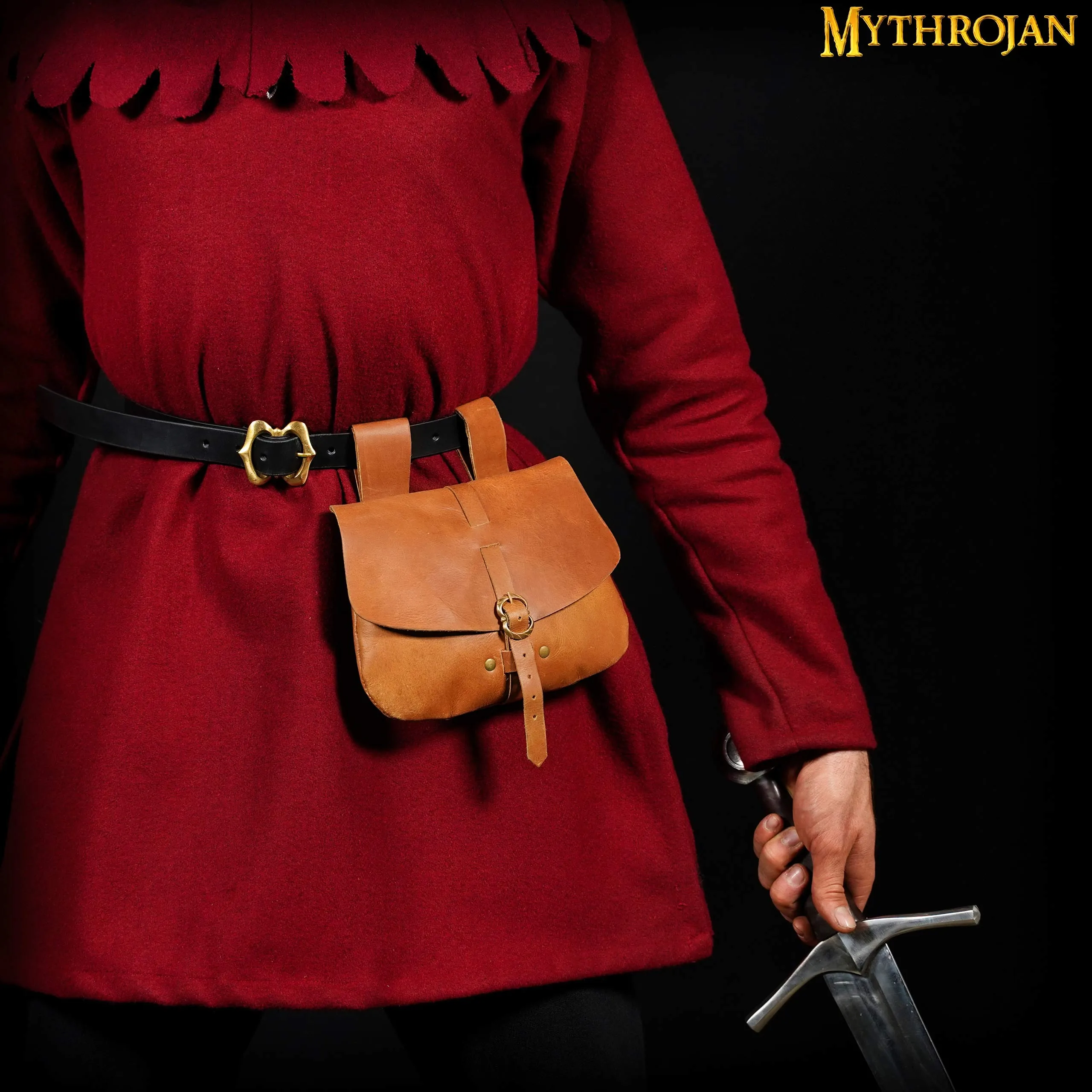 Medieval Leather Bag - Brown