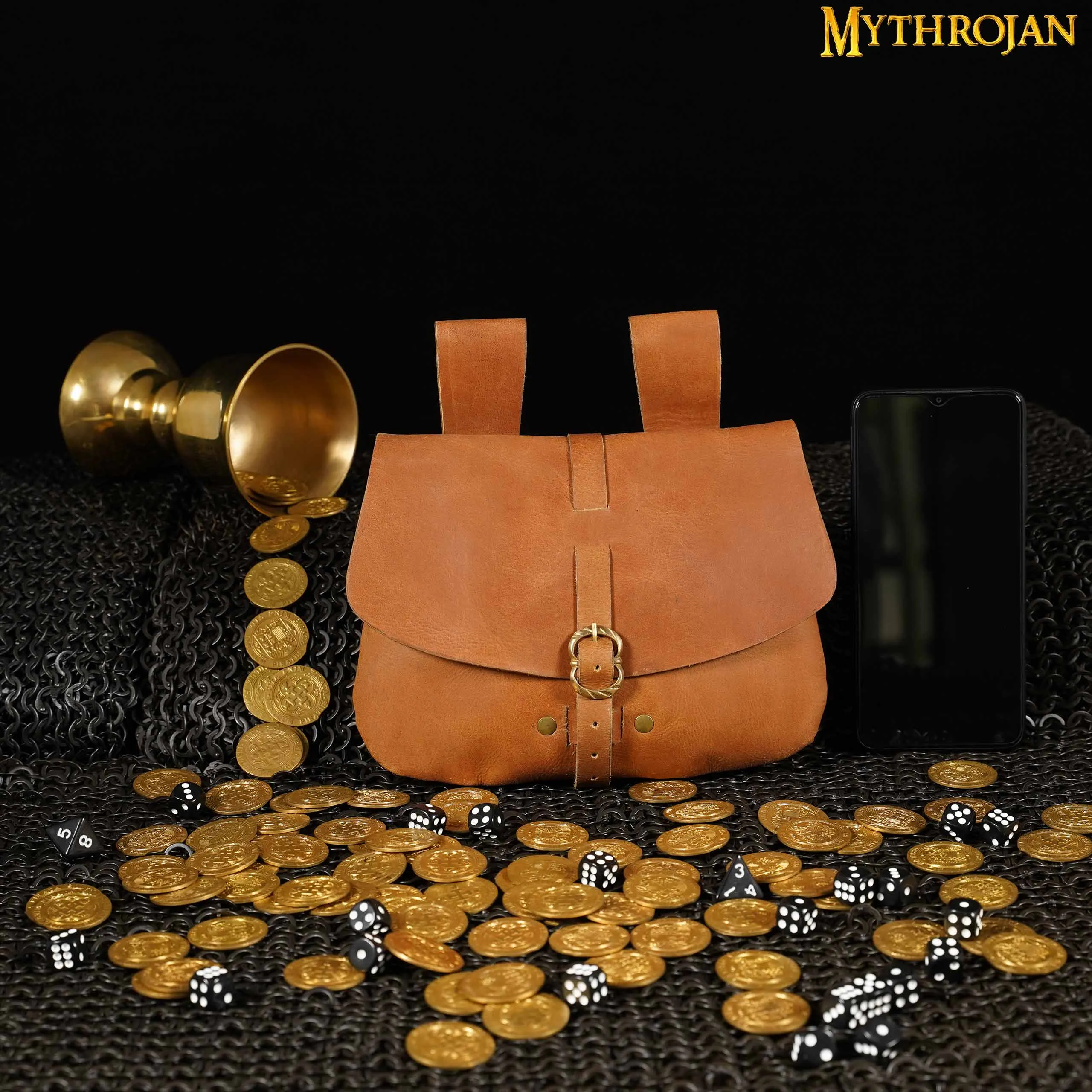 Medieval Leather Bag - Brown