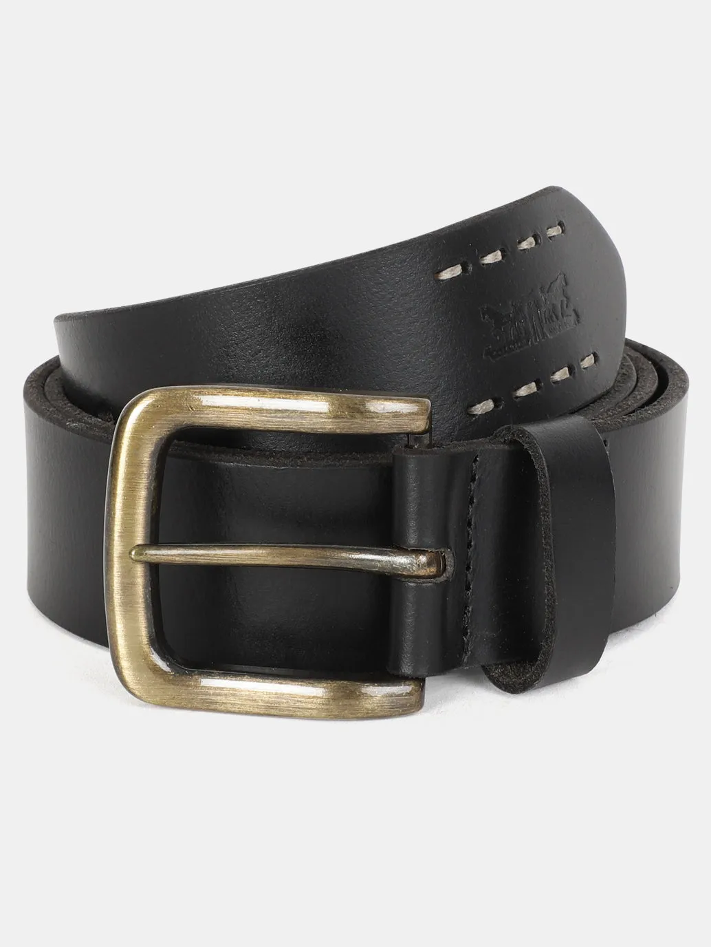 Men's Black Solid Belt