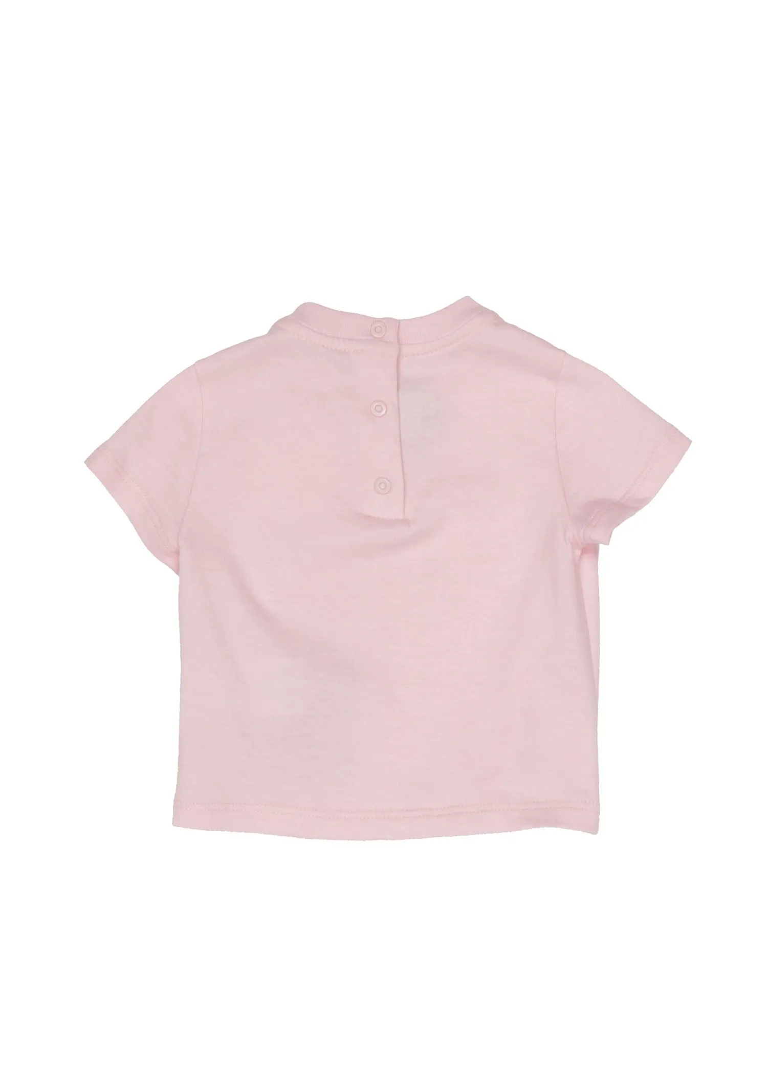 Pink Baby Short Sleeve Tee with Square FF