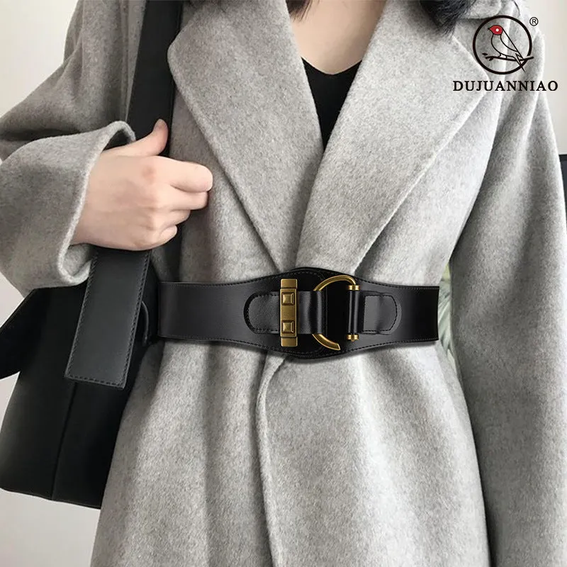 Popular Retro Style Belt Women's Elastic Belt Match with Coat down Belt