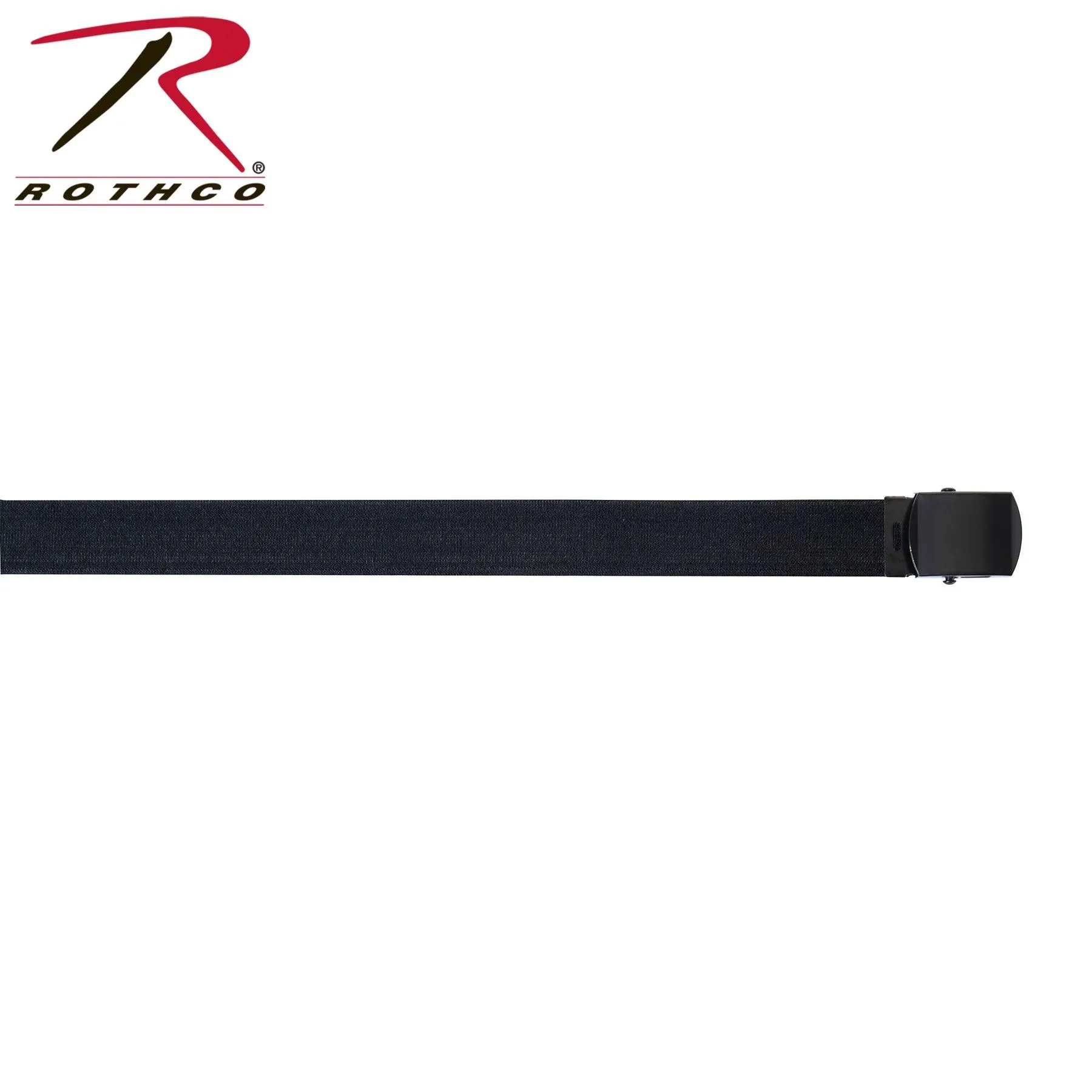 Rothco Elastic Stretch Web Belt - 54 Inches Long | Black