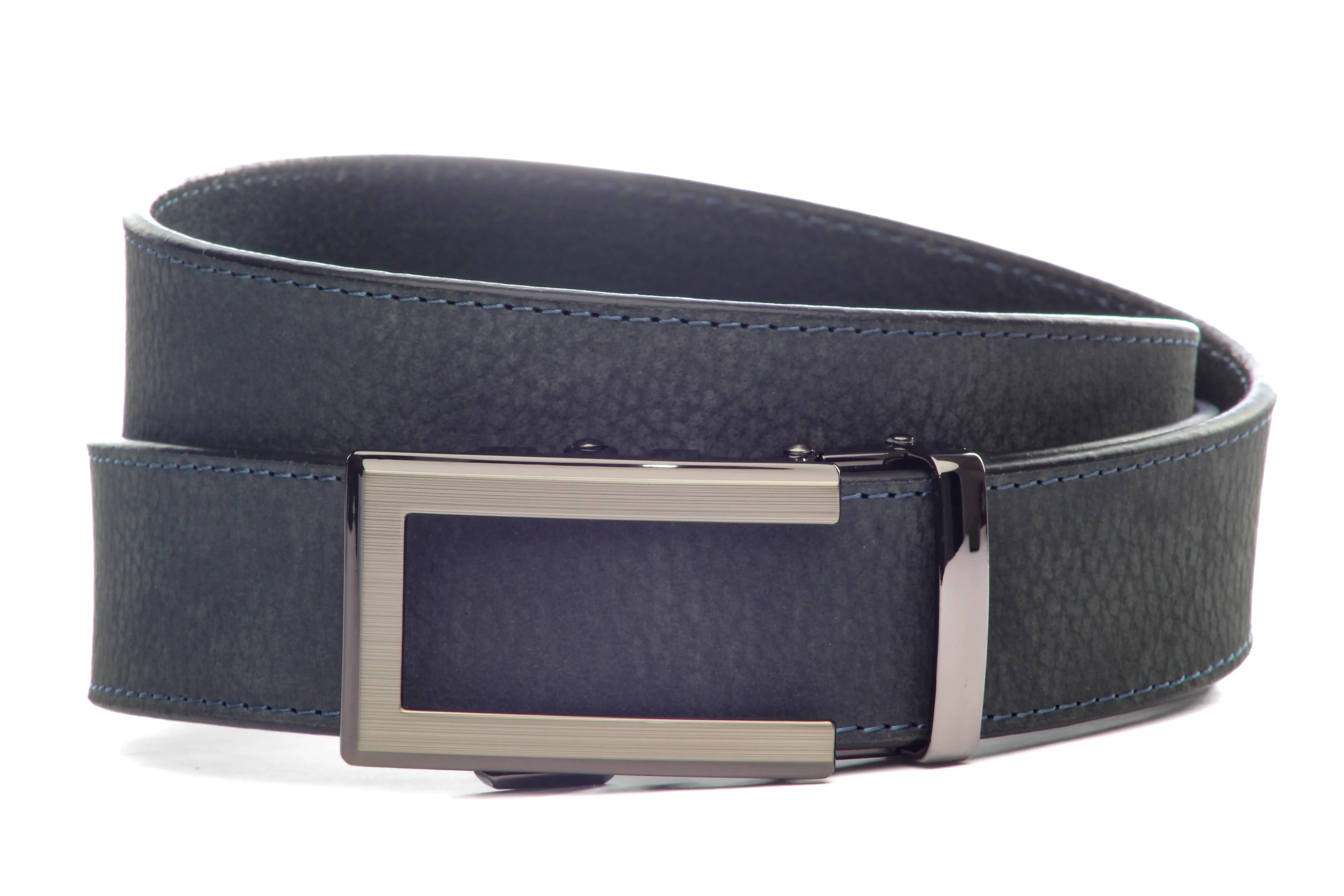 Seal Blue 🌊 Buffalo Full Grain Leather Belt