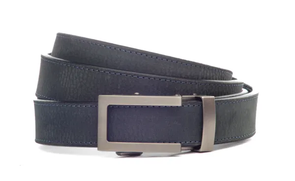 Seal Blue 🌊 Buffalo Full Grain Leather Belt