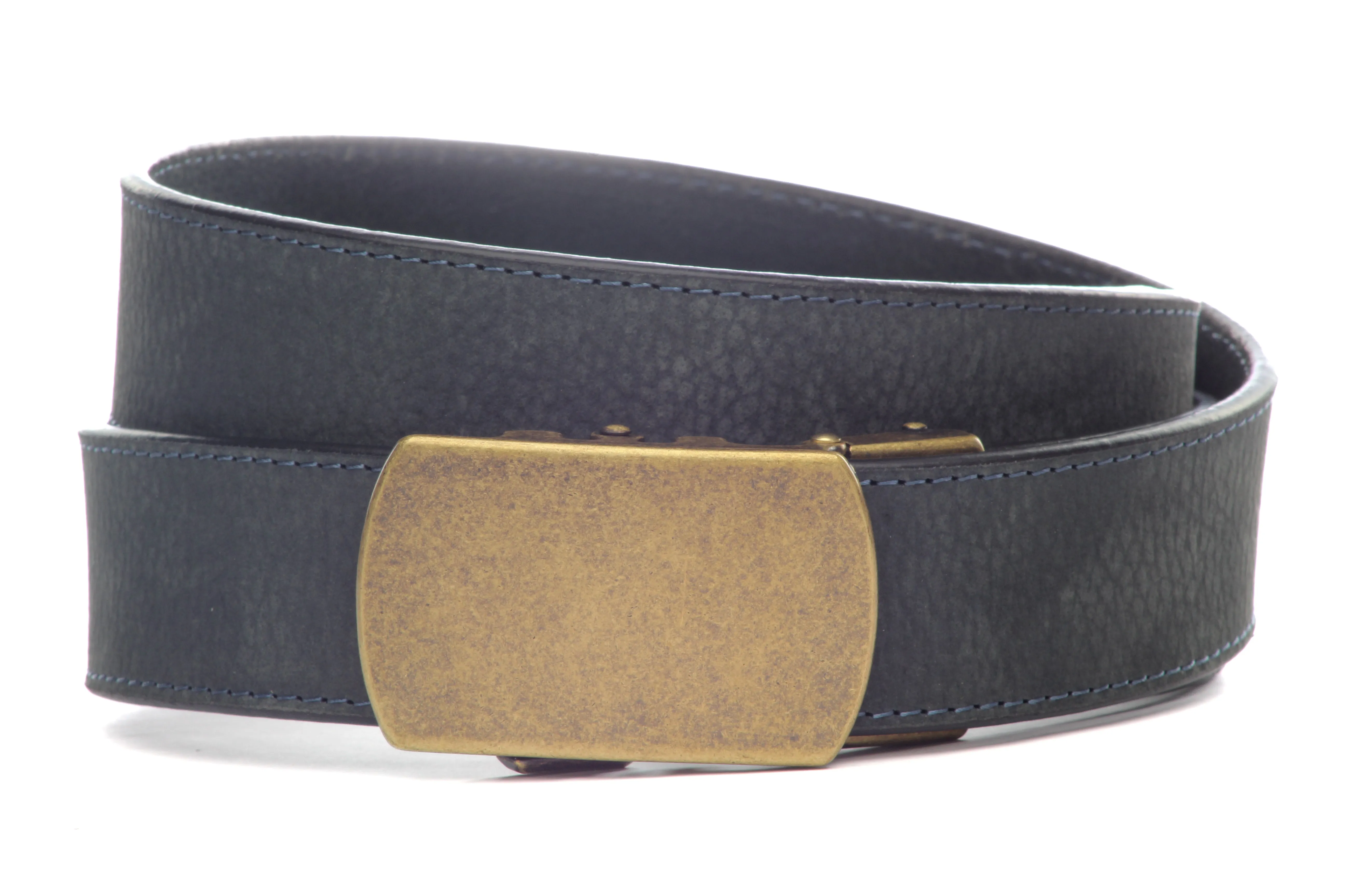 Seal Blue 🌊 Buffalo Full Grain Leather Belt