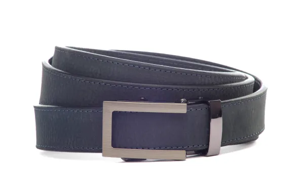 Seal Blue 🌊 Buffalo Full Grain Leather Belt